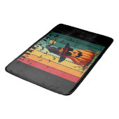 Halloween schattige grappige pompoen vintage herfs badmat (Gekanteld)