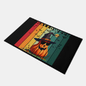 Halloween schattige grappige pompoen vintage herfs deurmat (Schuin)