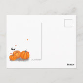 Halloween Schattige Heksje Briefkaart (Achterkant)