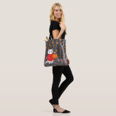     Halloween Schattige Kat & Jack o'lantern Tote Bag (Op model)