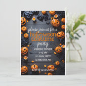 Halloween Schattige kostuum feest Kaart (Staand voorkant)
