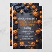 Halloween Schattige kostuum feest Kaart (Voorkant / Achterkant)