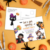 Halloween Schattige Kostuum Verjaardagsfeestje Kin Uitnodiging Briefkaart