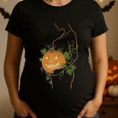 Halloween Schattige Little Pumpkin Pregnant Silhou T-shirt