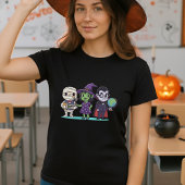 Halloween Schattige Mummy, Witch & Vampire T-shirt