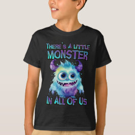 Halloween Schattige Paarse Monster T-shirt