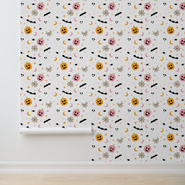 Halloween Schattige Pattern Bat Pumpkin Ghost Spoo Behang
