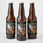 Halloween Schattige Pirate Meisje Bierflesetiket Bier Etiket (Flessen)