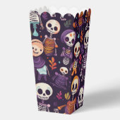 Halloween schattige skeletten bedankdoosjes (Achterkant)