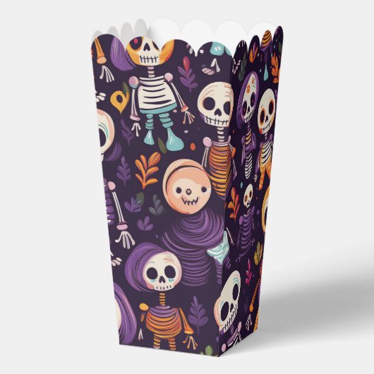 Halloween schattige skeletten bedankdoosjes (Voorkant)