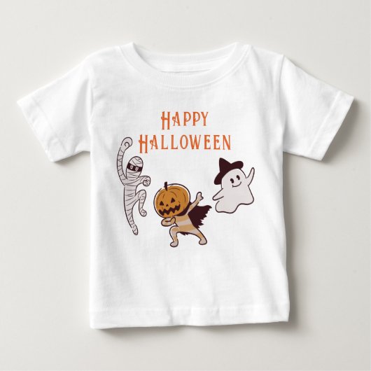 Halloween Schattige spook, mama, pompoen monster (Voorkant)