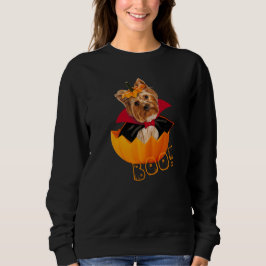 Halloween schattige Yorkshire doodpompoen Dracula Trui