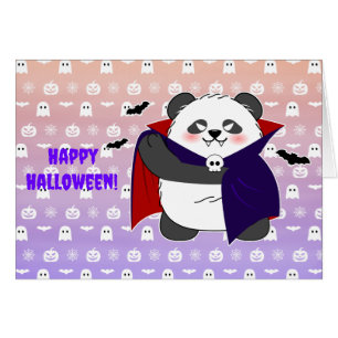 Halloween Schattigee Baby Panda Dracula Vampire