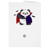 Halloween Schattigee Baby Panda Dracula Vampire (Achterkant)