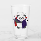 Halloween Schattigee Baby Panda Dracula Vampire Glas (Achterkant)