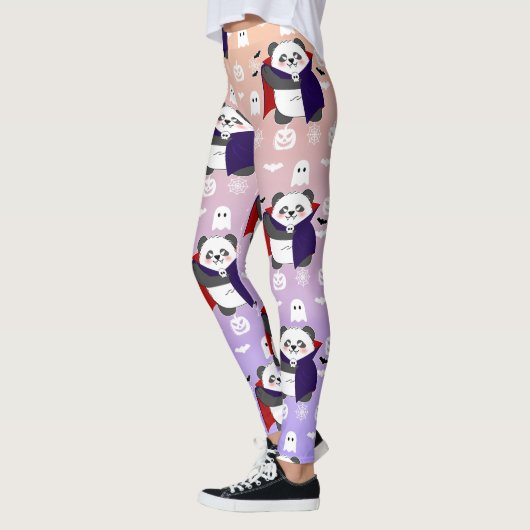 Halloween Schattigee Baby Panda Dracula Vampire Leggings (Links)