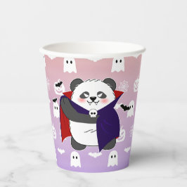 Halloween Schattigee Baby Panda Dracula Vampire Papieren Bekers