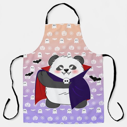 Halloween Schattigee Baby Panda Dracula Vampire Schort (Voorkant)