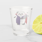 Halloween Schattigee Baby Panda Dracula Vampire Shot Glas (Achterkant)