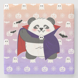 Halloween Schattigee Baby Panda Dracula Vampire Stenen Onderzetter