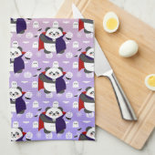 Halloween Schattigee Baby Panda Dracula Vampire Theedoek (Quarter Fold)