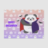 Halloween Schattigee Baby Panda Dracula Vampire Tissuepapier (Voorkant)