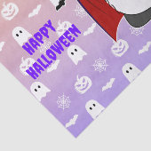 Halloween Schattigee Baby Panda Dracula Vampire Tissuepapier (Detail)