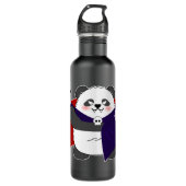 Halloween Schattigee Baby Panda Dracula Vampire Waterfles (Voorkant)