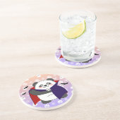 Halloween Schattigee Baby Panda Dracula Vampire Zandsteen Onderzetter (Zijkant)