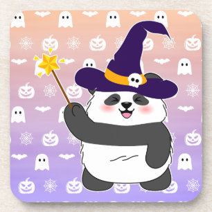 Halloween Schattigee Baby Panda toverstaf toversta Bier Onderzetter