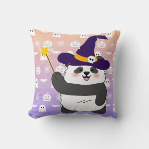 Halloween Schattigee Baby Panda toverstaf toversta Kussen