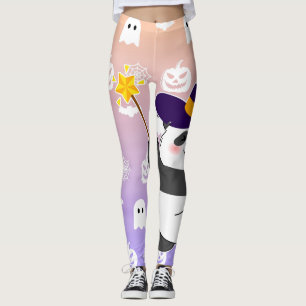 Halloween Schattigee Baby Panda toverstaf toversta Leggings