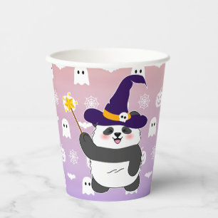 Halloween Schattigee Baby Panda toverstaf toversta Papieren Bekers