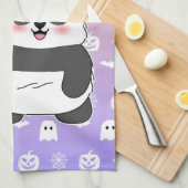 Halloween Schattigee Baby Panda toverstaf toversta Theedoek (Quarter Fold)