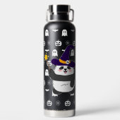 Halloween Schattigee Baby Panda toverstaf toversta Waterfles (Achterkant)