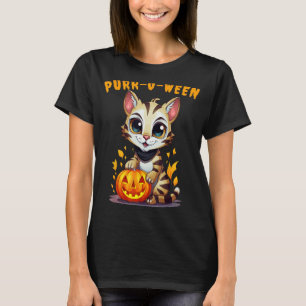 Halloween Schattigee Bengaalse kat Spint-o-ween T-shirt