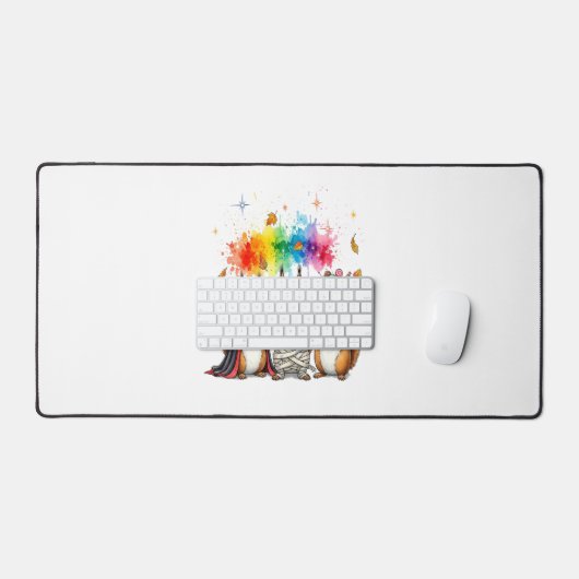 Halloween Schattigee Eekhoorns Kostuum Bureaumat (Keyboard & Muis)