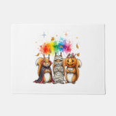 Halloween Schattigee Eekhoorns Kostuum Deurmat (Voorkant)