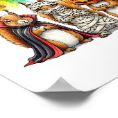 Halloween Schattigee Eekhoorns Kostuum Poster (Hoek)