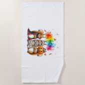 Halloween Schattigee Eekhoorns Kostuum Strandlaken (Voorkant)