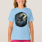 Halloween Schattigee enge heks T-shirt (Voorkant)