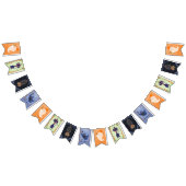 Halloween Schattigee geest, kat, vleermuis en raaf Vlaggetjes (Alle)