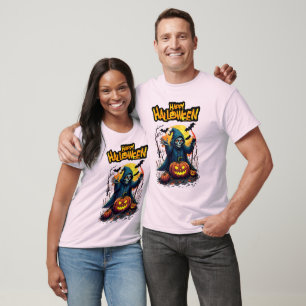 Halloween: Schattigee geesten en pompoen familie T-shirt