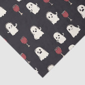 Halloween Schattigee geesten en wijnglazen Tissuepapier (Detail)