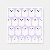 Halloween Schattigee Geesten Paarse Lila Partij Servet (Voorkant)