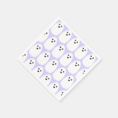 Halloween Schattigee Geesten Paarse Lila Partij Servet (Hoek)