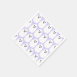 Halloween Schattigee Geesten Paarse Lila Partij Servet