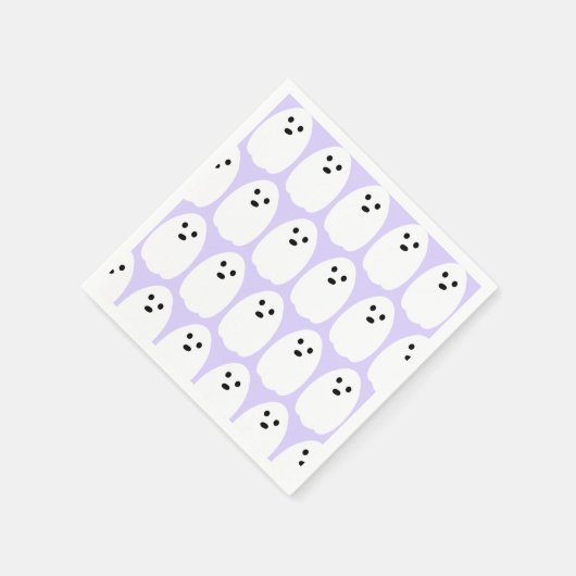 Halloween Schattigee Geesten Paarse Lila Partij Servet (Hoek)