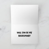 Halloween Schattigee Ghost Boo Grappig Bruidsmeisj Kaart (Binnen)