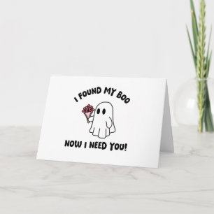 Halloween Schattigee Ghost Boo Maid of Honor Voors Kaart